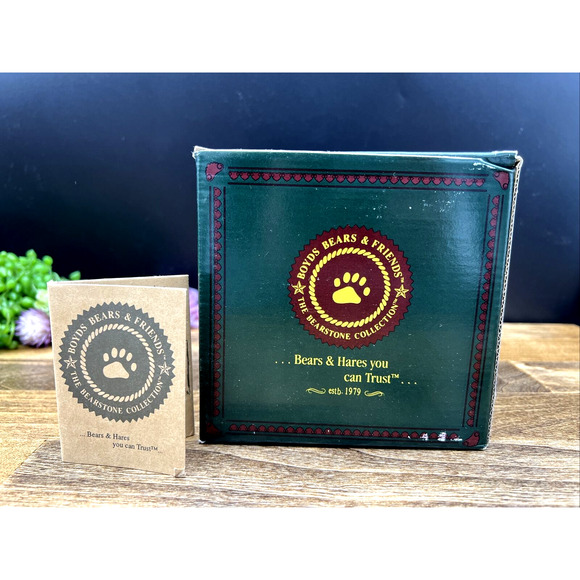 Vintage 1994 Boyds Bears & Friends Edmund & Bailey...Gathering Holly Style 2240 - Picture 5 of 6